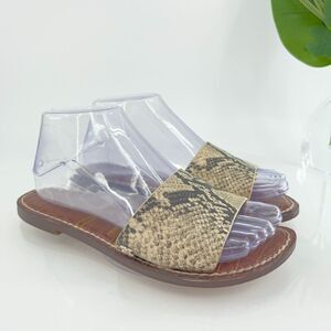 Sam Edelman Women's Genesis Sandal Size 7.5 Vegan Slide Flip Flop Shoe Casual